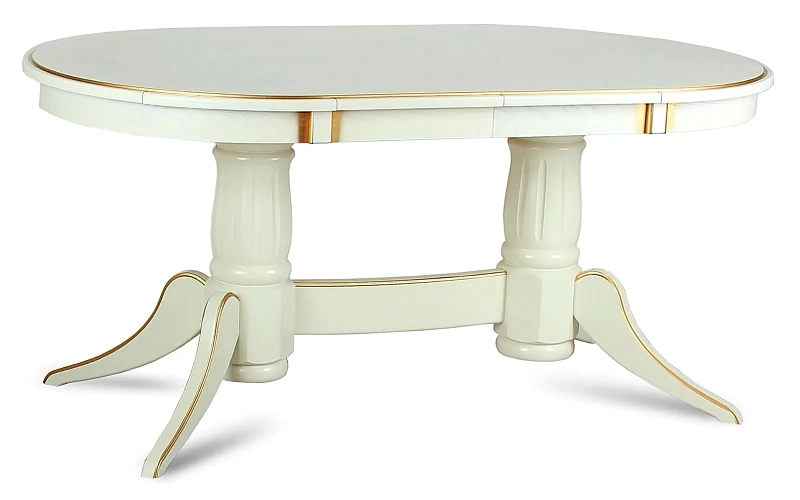 LEVOX T1 стол раскладной 165/205 см (беж с золотом)