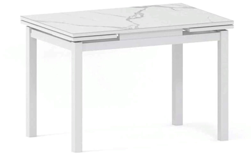 ДАЛАСИ-2 стол раскладной 120/180 см (белая керамика)